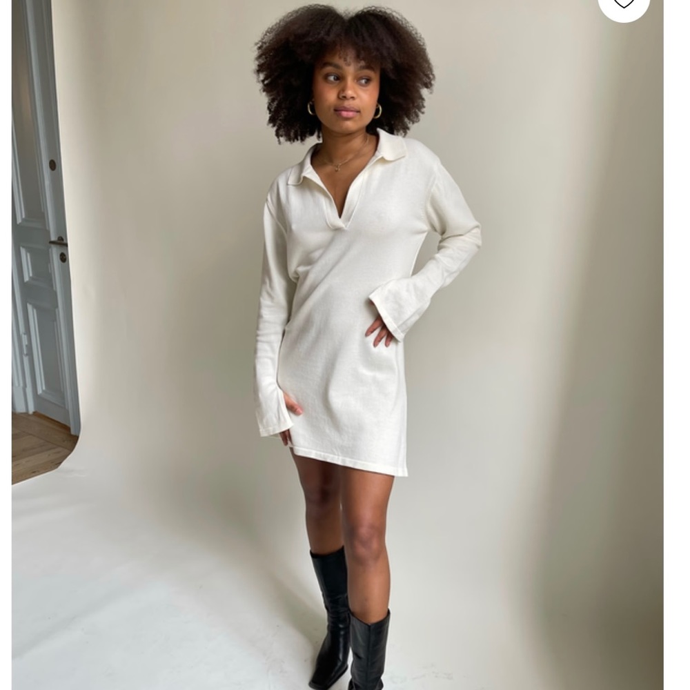 Djerf Avenue Getaway Dress Cream